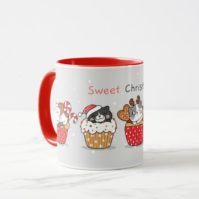 Cute Cats Christmas Mug (Devant gauche)