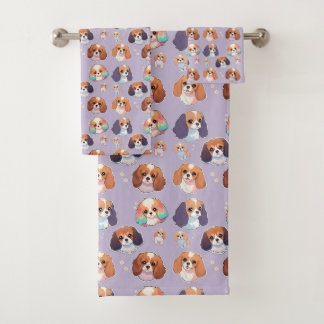 Cute Cavalier King Charles Pastel Motif