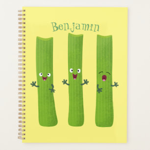 Cute céleri bâtons trio caricature légumes