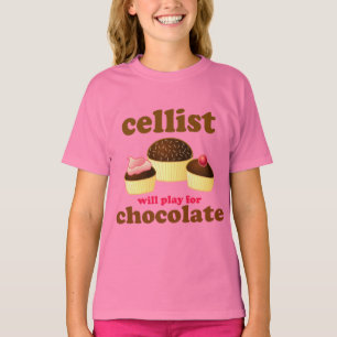 Cute Cello Chocolate T-shirt
