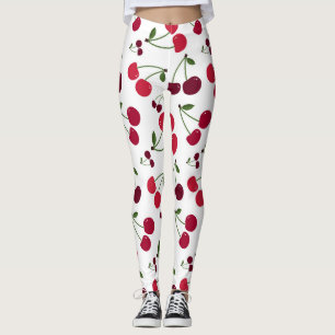 Cute cerise motif Leggings