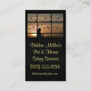 Cute chat animal de compagnie et Carte de visite a