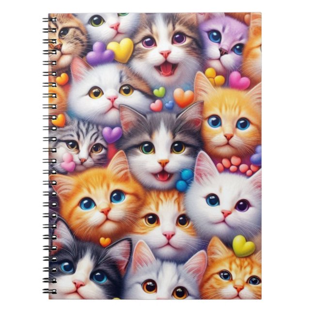 Cute Chat fait face au Carnet Siral (Devant)