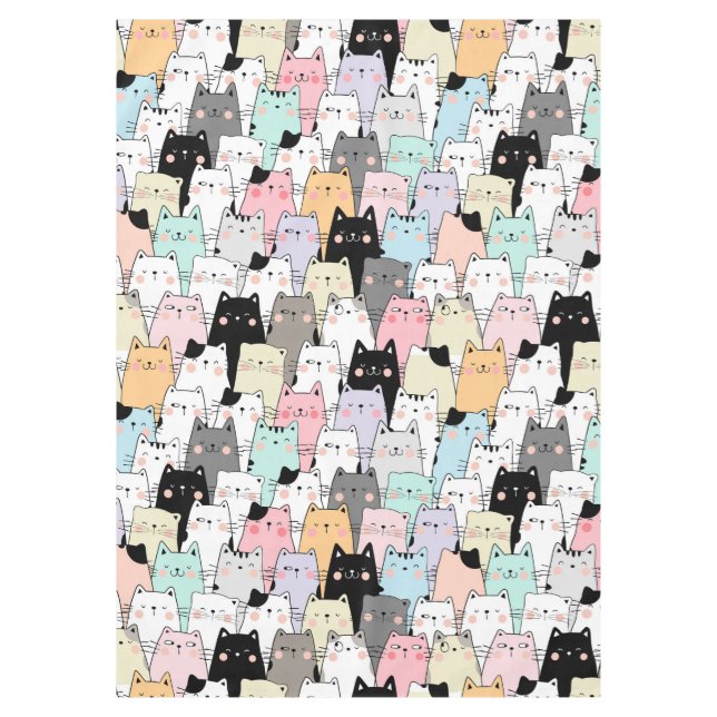 Cute Chat Motif nappe (Devant)