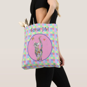 Cute chat Sac fourre-tout de sauvetage animal et d