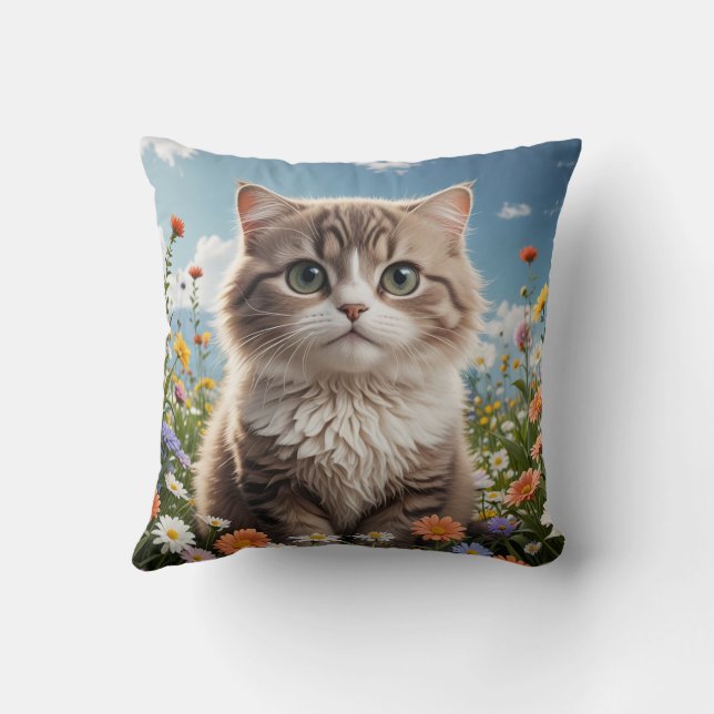 Cute chaton coussin coussin (Verso)