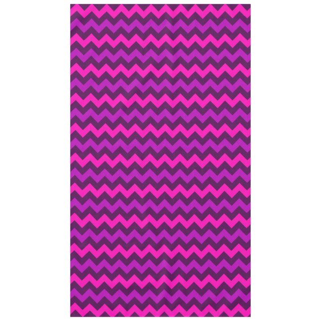 Cute Chevrons Rose Violet Grandes Nappes (Devant)
