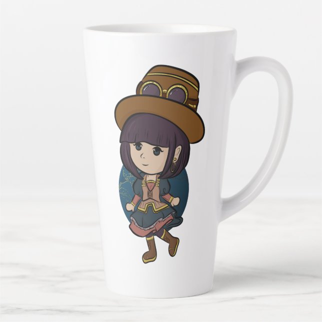 Cute Chibi Anime Girl Mug (Droite)