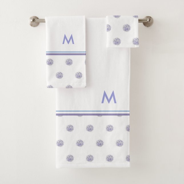 Cute Chic Motif Lavande Polka Dot Bleu (En situation)