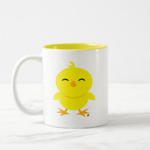 Cute Chick Smile Café Mug
