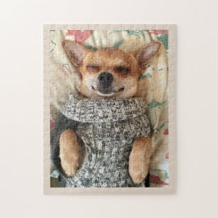 CUTE CHIHUAHUA PORTER LE SUCRE JIGSAW PUZZLE