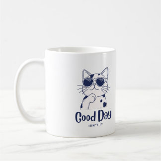 Cute Chill Cat Mug de café réfrigéré pour les intr