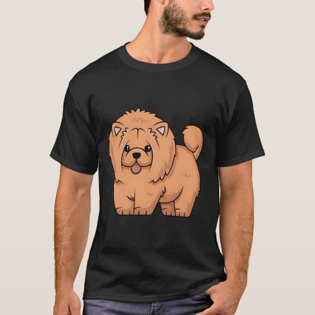 Cute Chow Chow Chien Sweat - shirt à capuche Furry (Devant)