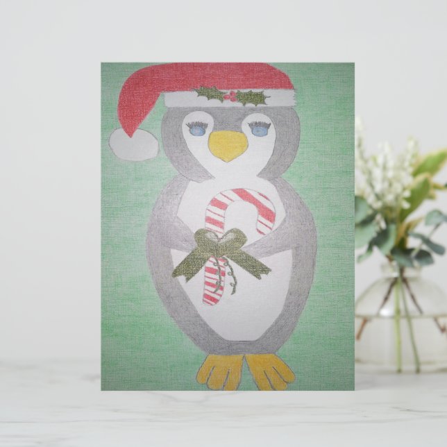 Cute Christmas Penguin (Debout devant)