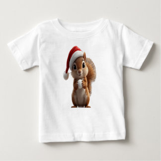Cute Christmas Squirrel Baby T-Shirt