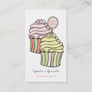 Cute citron citron et Cartes de visite de cupcakes
