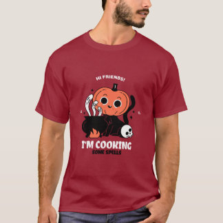 Cute Citrouille Spell Chef Halloween T-Shirt