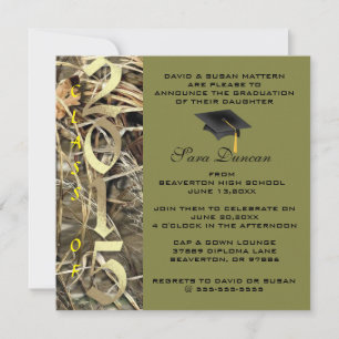 Cute Classic Camo Elegant 2015 Invitations de dipl