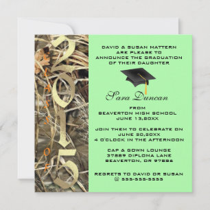 Cute Classic Camo Elegant 2015 Invitations de dipl