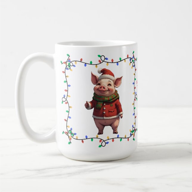 Cute Cochon Christmas Mug (Gauche)