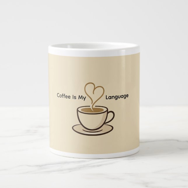 Cute Coffee Is My Love Language Mug (Devant)