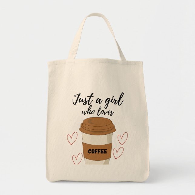 Cute Coffee Lover Graphic Tote bag for Women (Devant)