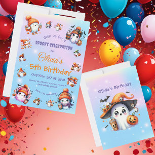 Cute Coffee Lover Invitation fantôme pour enfants 