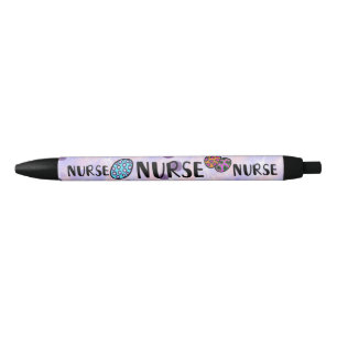 Cute Colorée Nurse Purple Stylo
