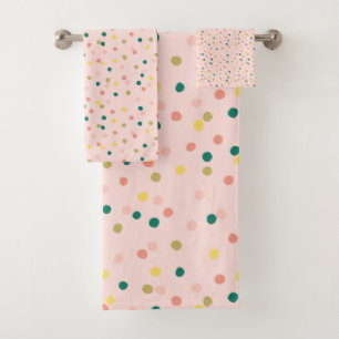 Cute Confetti Pois Motif Blush Green