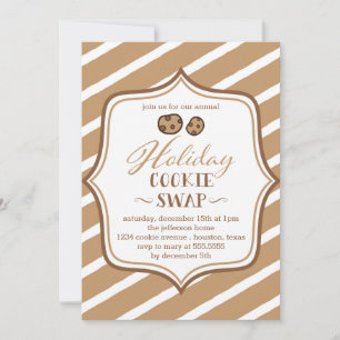 Cute Cookie Swap Fête Invitation