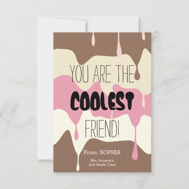 Cute Coolest Friend Classroom Valentine's Day (Devant)