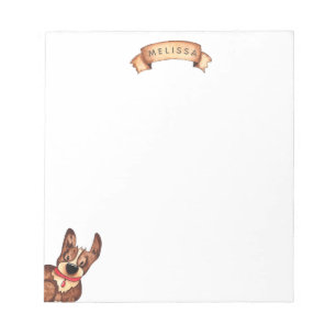 Cute Corgi   Bloc-notes personnalisé