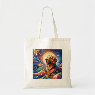 Cute Cosmic Happy drôle chien sacs fourre-tout de