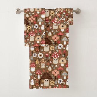 Cute Cottage Core Mushrooms and Flowers