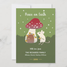 Cute Cottagecore Souris Rouge Champagne Maison ver