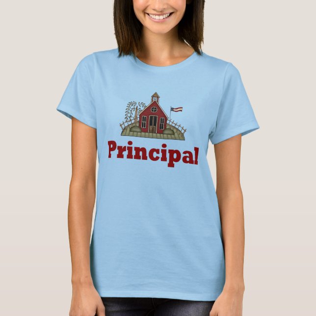 Cute Country School Principal T-shirt (Devant)