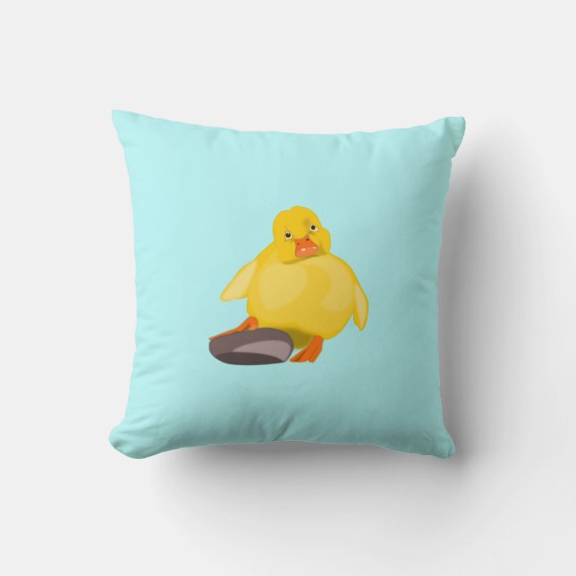 Cute Coussin de canard jaune (Recto)