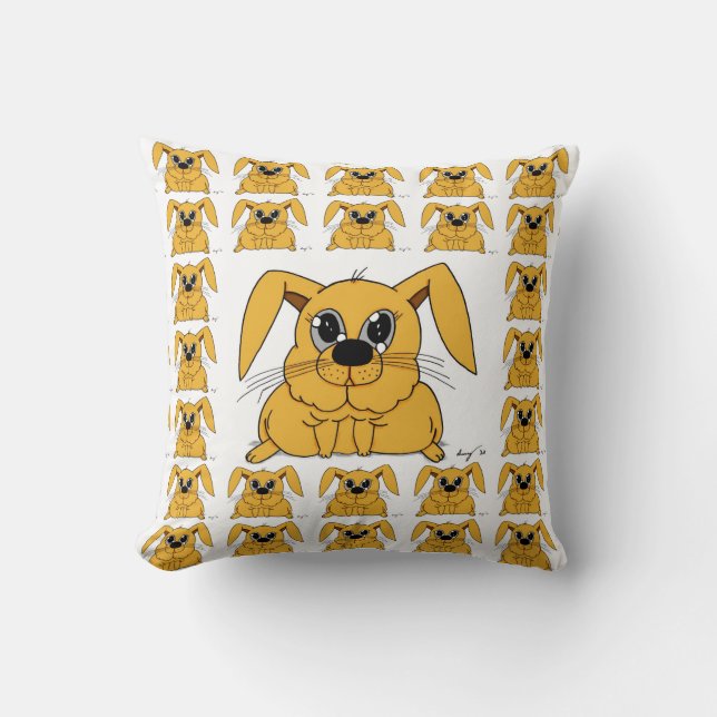 Cute Coussin lapin gras (Recto)