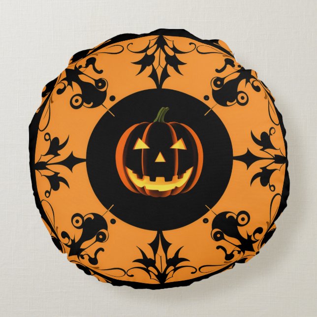 Cute coussin rond Halloween (Dos)