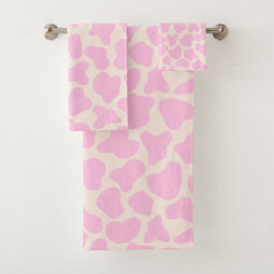 Cute Cow Poster de animal Motif rose esthétique