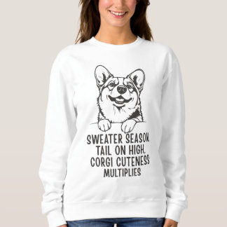 Cute Cozy Corgi Lover Sweatshirt for Fall & Winter