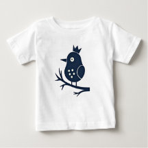 Cute Crowned Bird Toddler T-Shirt