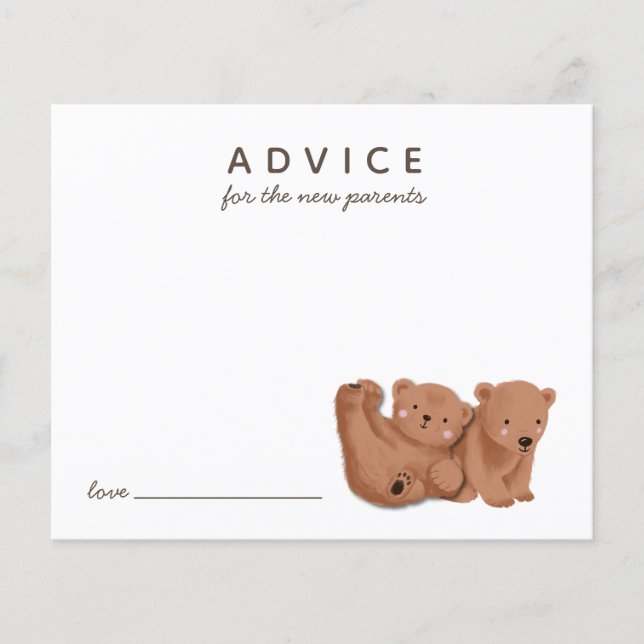 Cute Cub Bear Twins Conseils pour les nouveaux par (Devant)