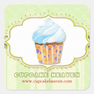 Cute Cupcake Bakery Business Étiquette de produits