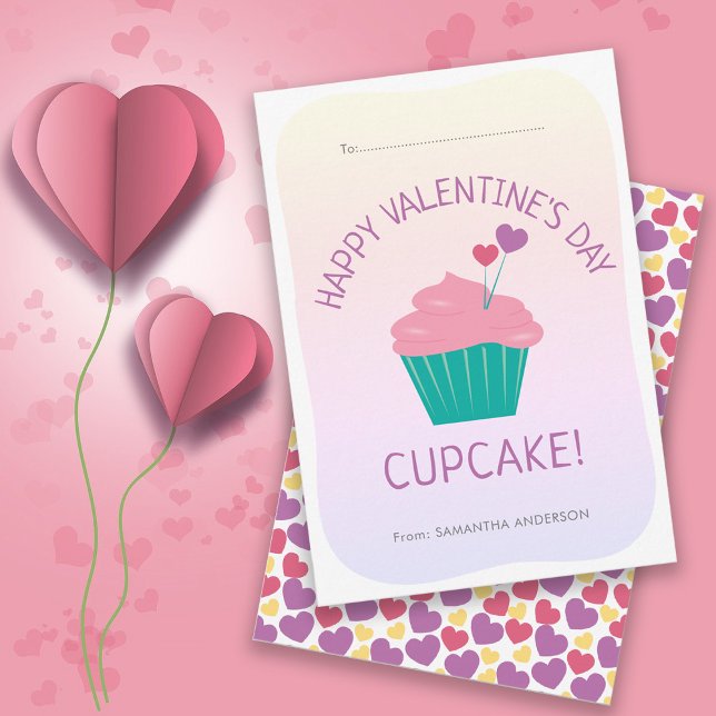 Cute Cupcake Kids Classe Valentine (Créateur téléchargé)