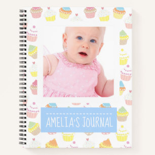 Cute Cupcakes Custom Baby Photo Journal