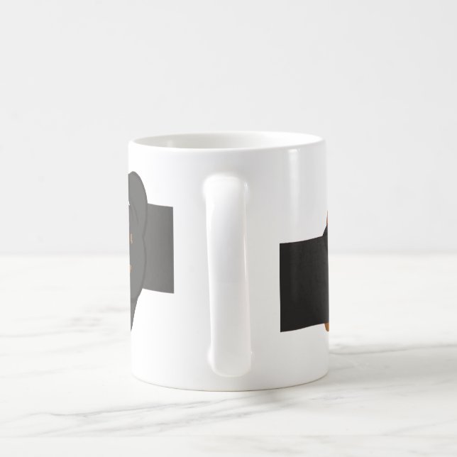 Cute Dachshund Wiener Dog Coffee Mug (Poignée)