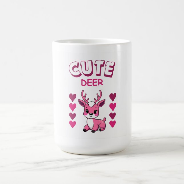 cute deer mug design  (Centre)