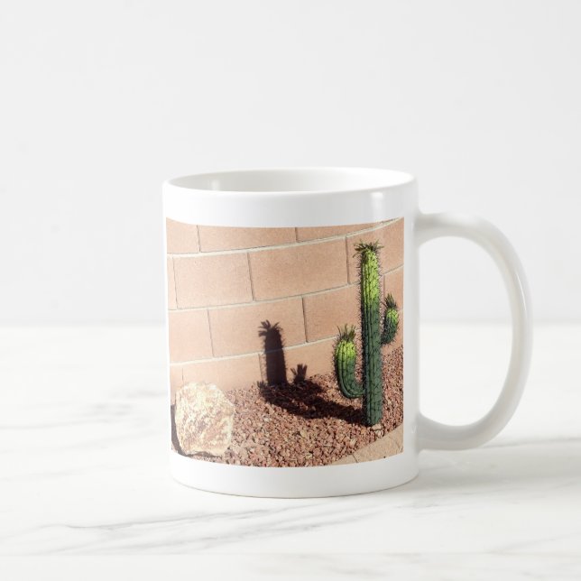 Cute Desert Saguaro Cactus Café Mug (Droite)