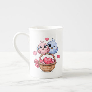 Cute dessin oiseau couple Spécialité Mug